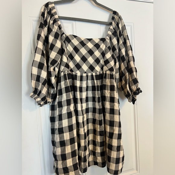 Adorable In harmony gingham Square neck, baby doll dress. Size XL - Picture 2 of 8